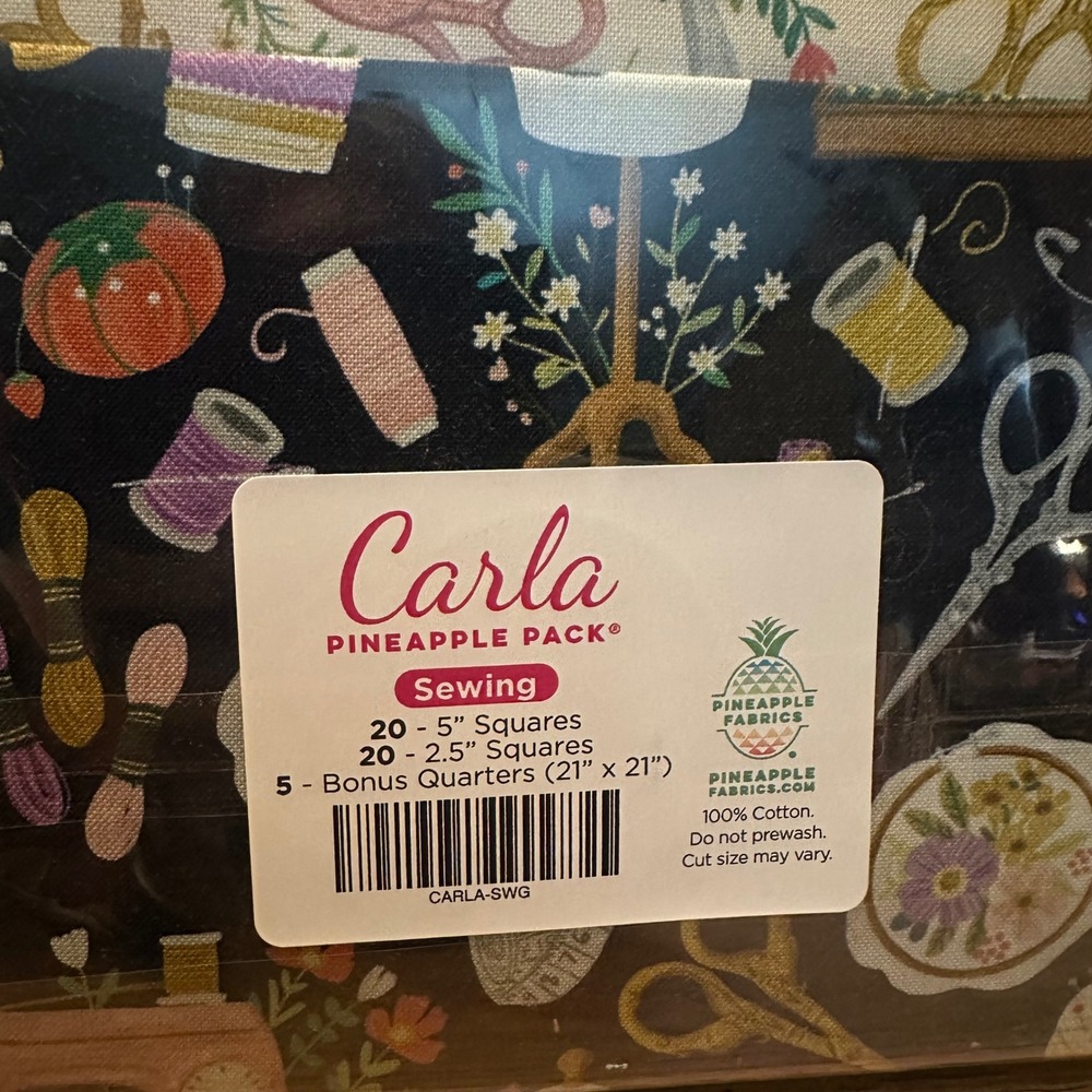 Pineapple Fabrics Carla Pineapple Pack Sewing Precut Cotton Fabric Bundle 45pc
